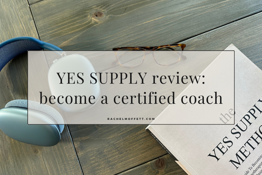 Image with text overlay. Text reads: YES SUPPLY Review: Become a Certified Coach.